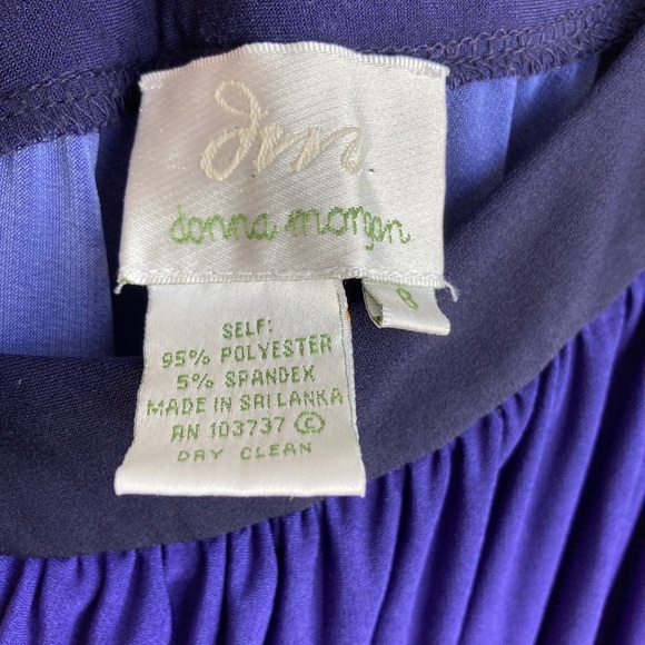 DONNA MORGAN | purple ombre one shoulder dress - Picture 3 of 3